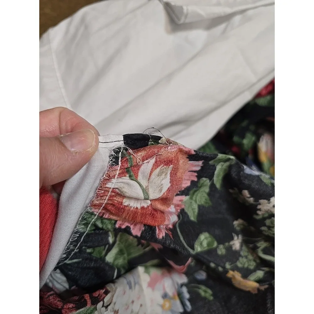 Ralph Lauren Cossette Isadora Floral KING Bed Skirt French Country